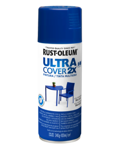 SPRAY RUST OLEUM PINT ULTRA COVER 2X AZUL PROF BRILL 340G *0013050