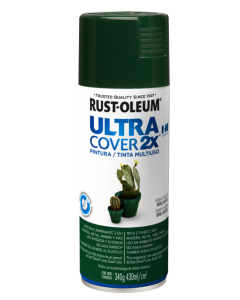 SPRAY RUST OLEUM PINT ULTRA COVER 2X VERDE OSC BRILLA 340G *0013054