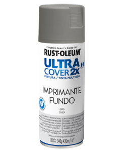 SPRAY RUST OLEUM PINT ULTRA COVER 2X GRIS OSC BRILL 340G *0013060