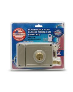 LLAVIN DOBLE PASO AMERICAN HARDWARE DERECHO DF-650-D