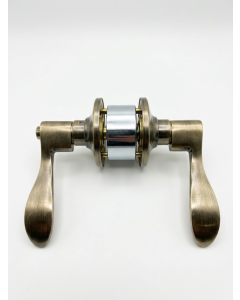 LLAVIN MANIJA AMERICAN CURVA CON LLAVE BRONCE ANTIGUO PF-1860ET-AB