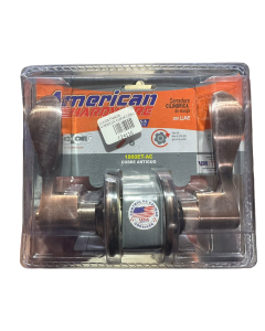 LLAVIN MANIJA AMERICAN CURVA CON LLAVE COBRE ANTIGUO PF-1860ET-AC