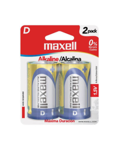BATERIA ALKALINA TIPO D MAXELL LR20 (PAQ 2)