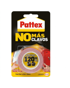 CINTA MONTAJE NO MAS CLAVOS PATTEX 1.5M X 19MM HENKEL 2032898