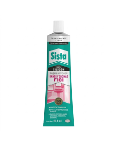 SILICON TRANSPARENTE SISTA BANOS Y COCINAS 70 ML F101 HENKEL