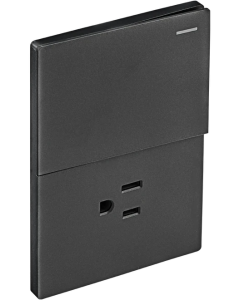 TOMA Y APAGADOR 15A 125V GRIS ALTIVA 9006-GR EAGLE 
