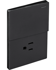 TOMA Y APAGADOR 15A 125V NEGRO ALTIVA 9006-BK EAGLE