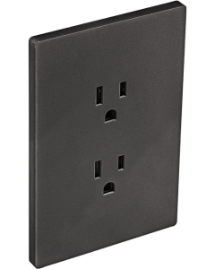 TOMA DOBLE NEMA 5-15 TR 15A 125V GRIS ALTIVA #9009-GR EAGLE 