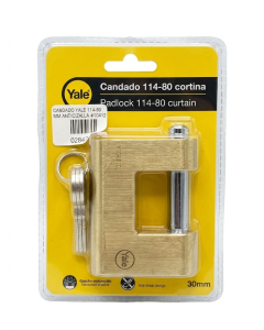 CANDADO YALE 114-80 MM ANTICIZALLA #10412