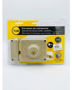 LLAVIN DOBLE PASO YALE 810 50 IZQUIERDA LC BL #11270