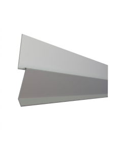 BOTAGUA ALUMINIO NATURAL 5CM X 11MM X 640CM P /PARED #960765