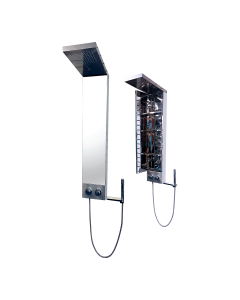 DUCHA GRACIELA BAÑO TOMAPANEL SATINADA CONESPEJO 110X20CM #MT-5814