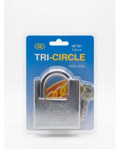 CANDADO TRICIRCLE DESEGURIDAD #HF701/70MM