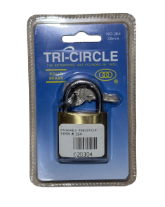 CANDADO TRICIRCLE 38MM # 264