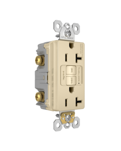 TOMA BTICINO DOBLE NOBILE MARFIL FALLA TIERRA 2P+T15A TR GFCI AF6028EM