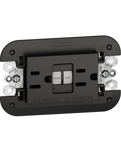 TOMA DOBLE FALLA TIERRA 15A -127V 3M NEGRO LIVING NOW KG4188GFG6 BTICINO