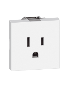 TOMA DOBLE 2P T 15A 127-277V C/ PROTECCION INFANTIL BLANCO LIVING NOW KW4129 BTICINO