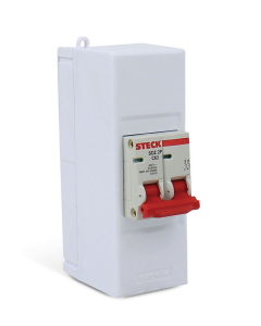 INTERRUPTOR TIPO BREAKER STECK 2 X 63 PARCHE INTERIOR  COMBO221