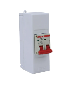 INTERRUPTOR TIPO BREAKER STECK 2 X 40 PARCHE INTERPERIE COMBO215