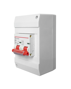 INTERRUPTOR TIPO BREAKER STECK 2 X 100 PARCHE INTERIOR SSB4 COMBO209