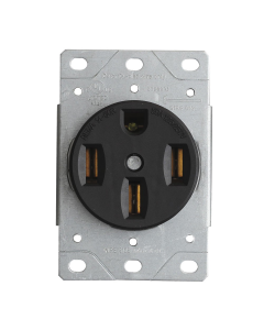 TOMA  EMPOTRAR 50A 125/250V NEMA 14-50R 3P 4H IND NEGRO LEG3894