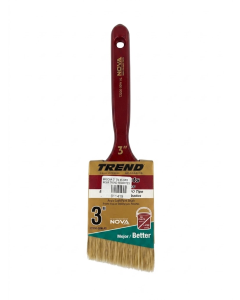 BROCHA 3" EN 45 GRD NOVA TREND RECORTES CERDA BLANCA T2300-30WAS