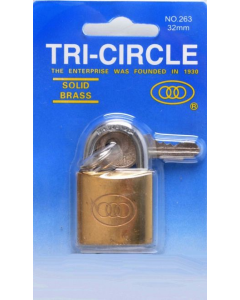 CANDADO TRICIRCLE 32MM # 263