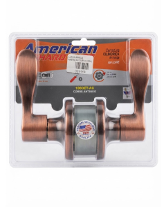 LLAVIN MANIJA AMERICAN CURVA CON LLAVE COBRE ANTIGUO PF-1860ET-AC