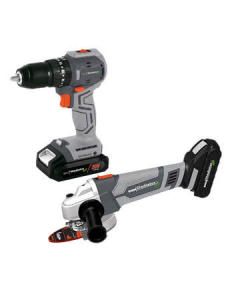 TALADRO INALAMBRICO GLADIADOR TP 813/20 + ESMERILADORADA INALAMBRICO GLAD AA 815/20 K2