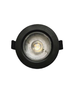 LAMPARA LUMINARIA SPOTLIGHT LED REDONDO NEGRO 5W 6000K HW-D01-5W-BK-6K #ILUM1263