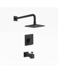 DUCHA TRIM MONO SINLAVAPIE NEGRO MATE CROMO HUNTINGTON-BRASS #S6160849-MG