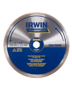 DISCO DIAMANTE IRWIN CONTINUO 9" # 8945