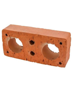 LADRILLO ROJO LISO 2 HUECOS 5 X10 X 22