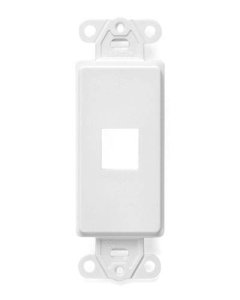 SOPORTE LEVINTON DECORATIVO 1 PUERTO QUICK PORT TIPO DECOTA BLANCO LEV41641-00W