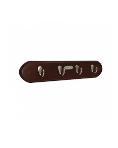 JUEGO TABLA CON GANCHOS MADERA OSCURO / NICKEL F01449