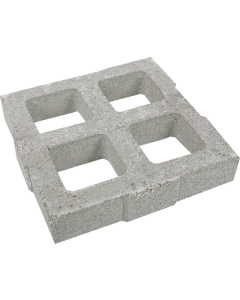 ZACATE BLOCK 40 X 40 X 8 GRIS PEDREGAL (PESO 19.6K  X UND)