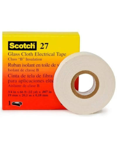 TAPE ELECTRICO SCOTCH 27 FIBRA VIDIRO 1/2X20MTS #07250910