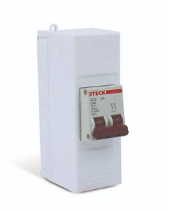 INTERRUPTOR TIPO BREAKER STECK 2 X 40 USO INTERIOR  (S2-240S2) COMBO216