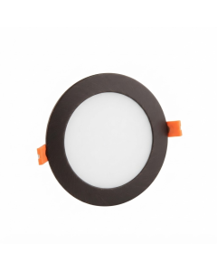 LAMPARA EMPOTRAR LED 3CCT CAFE OSCURO 5" 9W RPL09-3CCT-ORB