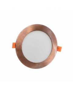 LAMPARA EMPOTRAR LED 3CCT ORO ROSA 5" 9W RPL09-3CCT-COP