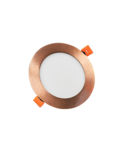 LAMPARA EMPOTRAR LED 3CCT ORO ROSA 6" 12W RPL12-3CCT-COP