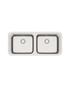 FREGADERO. TRAMONTINA ACERO INOX. SUBMONTAR 89 X 39 CM DBOLE RECTANGULAR. #94031112