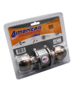 LLAVIN BOLA AMERICAN C/ LLAVE NIQUEL NEGRO PF-587ET-BN