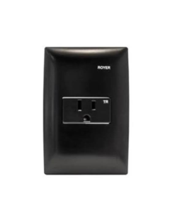 PLACA INTEMPERIE VERTICAL 1GANG PARATOMA NEGRO 50A #WP2BK-1 ROYER EATON