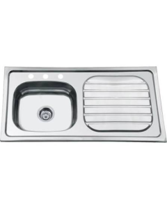 FREGADERO FRINOX EMPOTRAR 86 X 44 FRD-8644R 1B TANQUE DERECHO