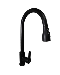 CACHERA FREGADERO. AMERICAN MONOCOMANDO C CONTUBOS NEGRA #FM-KD13-BK