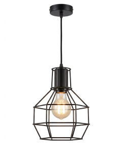 LAMPARA COLGANTE E27 ARQ-002BK 