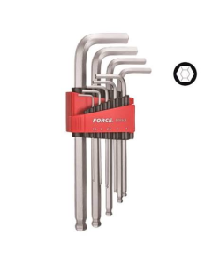 JUEGO 9 LLAVES ALLEN LARGA C/BOLA 1.5-10MM FORCE 5093LN