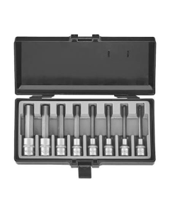 JUEGO 8 CUBOS ALLEN CROMADOS FORCE LARGOS ESP 1/2-5-17 X 110MM C/ ESTUCHE #4092