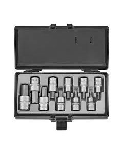 JUEGO 10 CUBOS CROMADOS ALLEN FORCE CORTOS ESP 1/2-5/32-3/4 X 65MM C/ESTUCHE #4111S